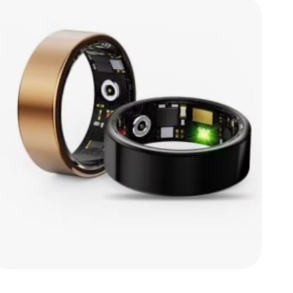 Smart Ring with Gold or Black Band
Works With Both IPhone and Android.